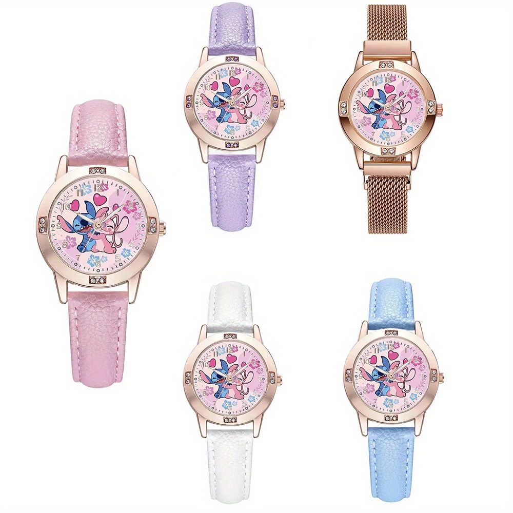 Women'S Accessories To Wear With Watch - Кварцевые наручные часы Disney Stitch, милый