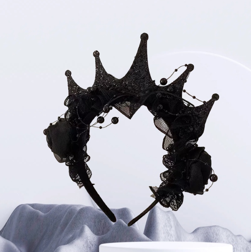 Women'S Victorian Accessories - Готическая черная роза, кружевная повязка на