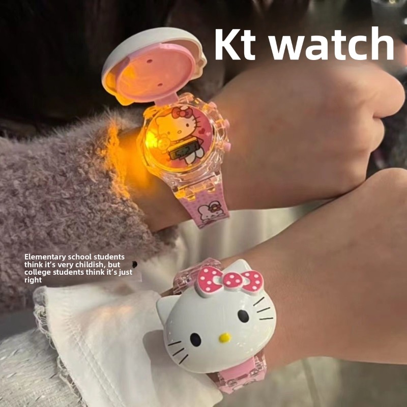 Women'S Accessories To Wear With Watch - Электронные часы-проектор Hello Kitty в форме