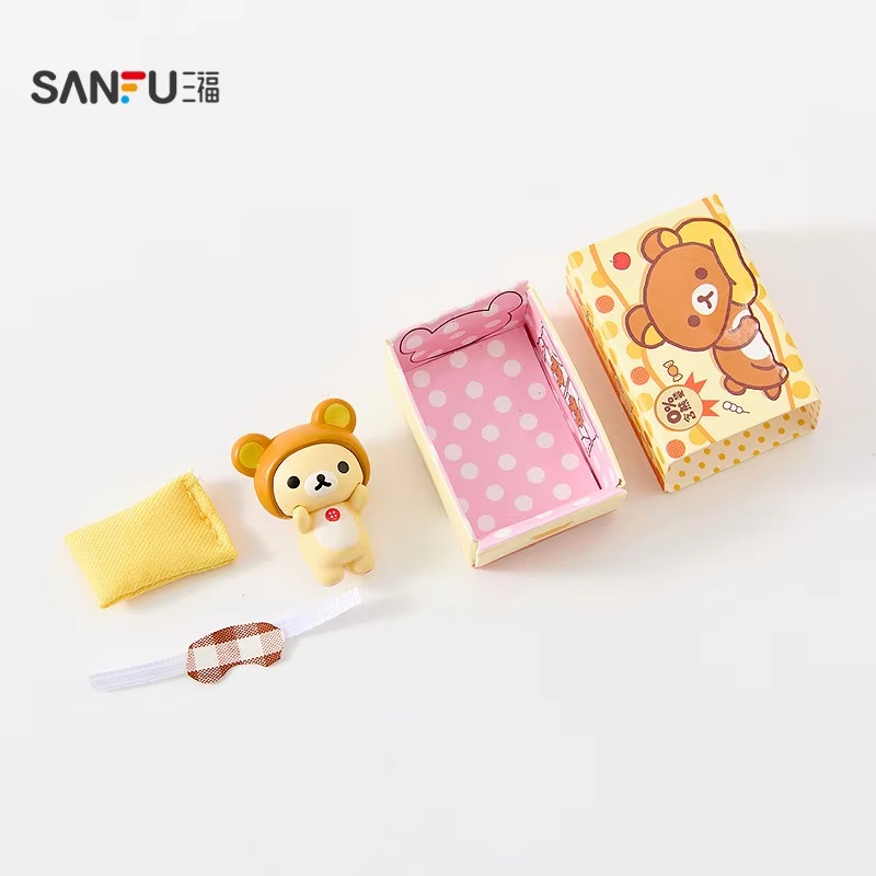 Women Accessories Gift Box - Оригинальная мини-коробка-сюрприз Sanfu Rilakkuma с конфетами,