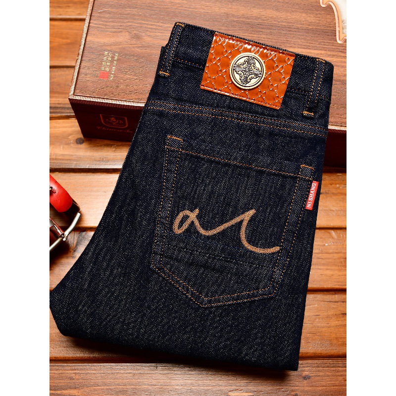 Levis Jeans 501 - Темно-синие джинсы, мужские осенние модные эластичные