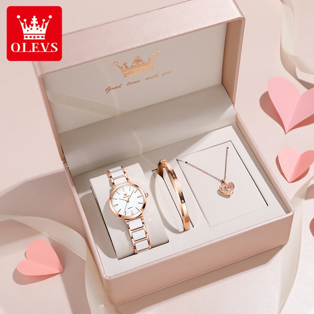 OLEVS женские часы 5877, роско – обзор и цена Women Accessories Gift Box